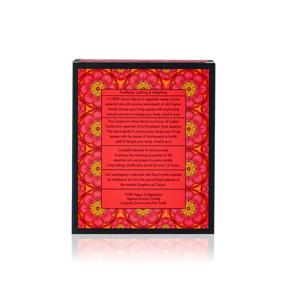 Cardamom Rose - Natural Candle - 200g - Image 5