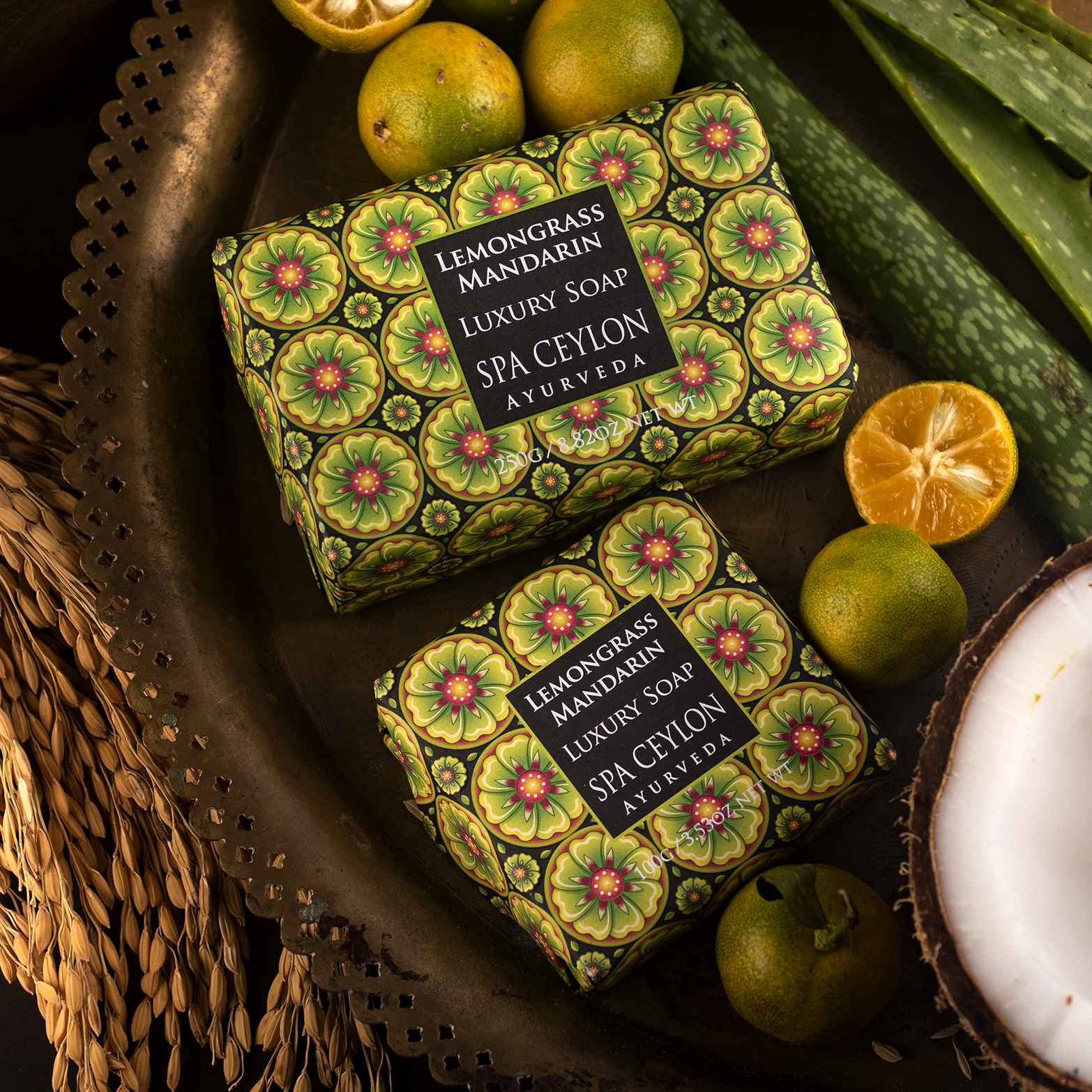 Lemongrass Mandarin Luxury Soap 250g - Image 3