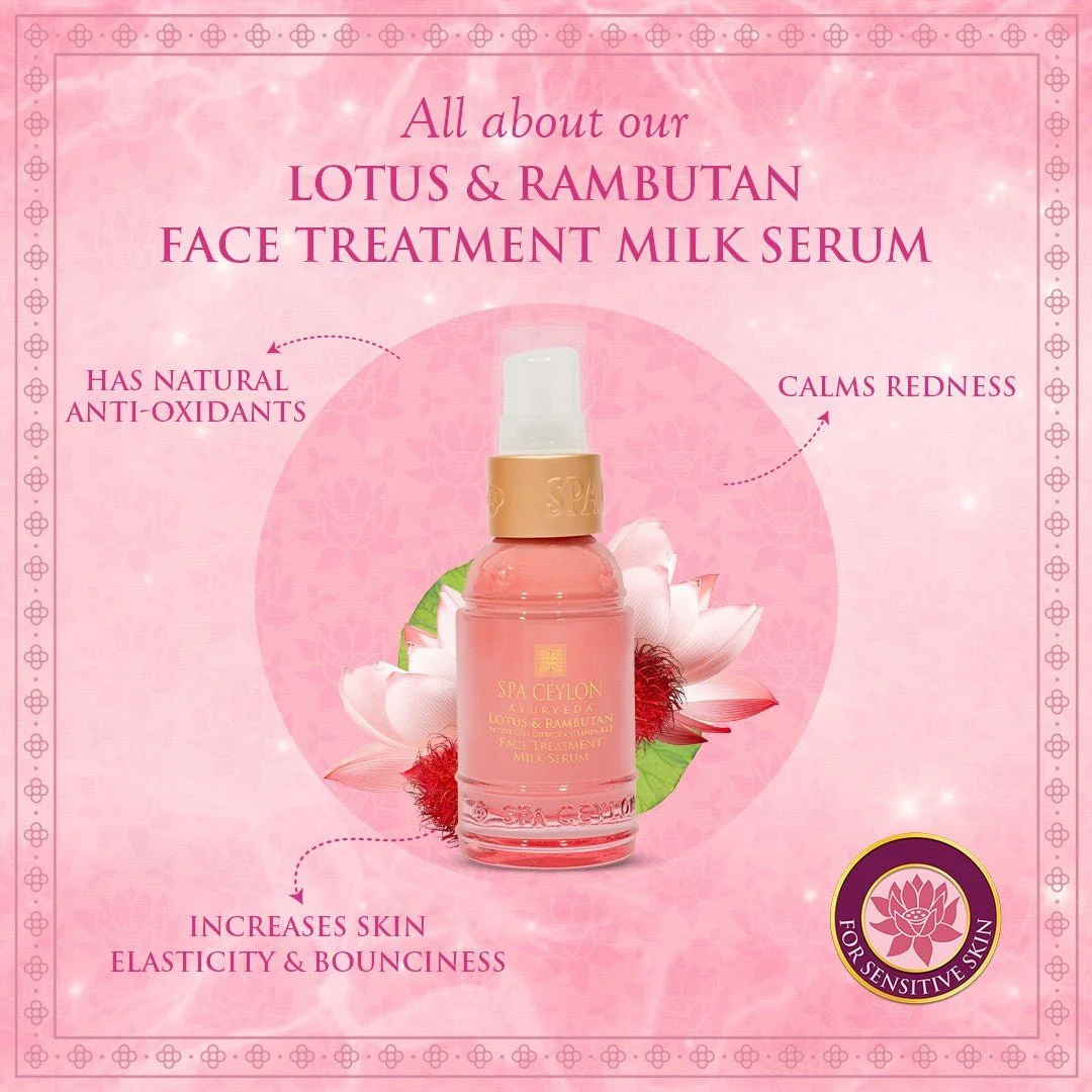 Lotus & Rambutan - Active Cell Extract + Vitamin B12 Face Treatment Milk Serum - 30ml - Image 6