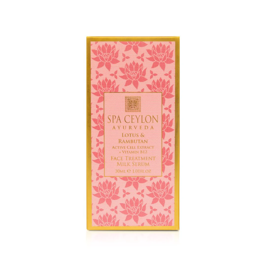 Lotus & Rambutan - Active Cell Extract + Vitamin B12 Face Treatment Milk Serum - 30ml - Image 8