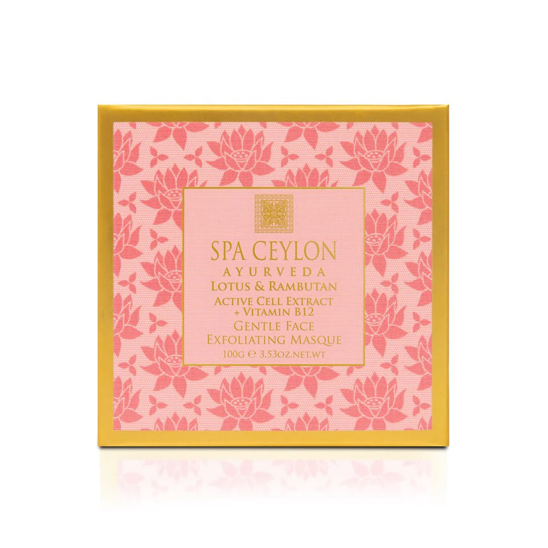 Lotus & Rambutan - Active Cell Extract + Vitamin B Plus Gentle Face Exfoliating Masque - 100g - Image 4