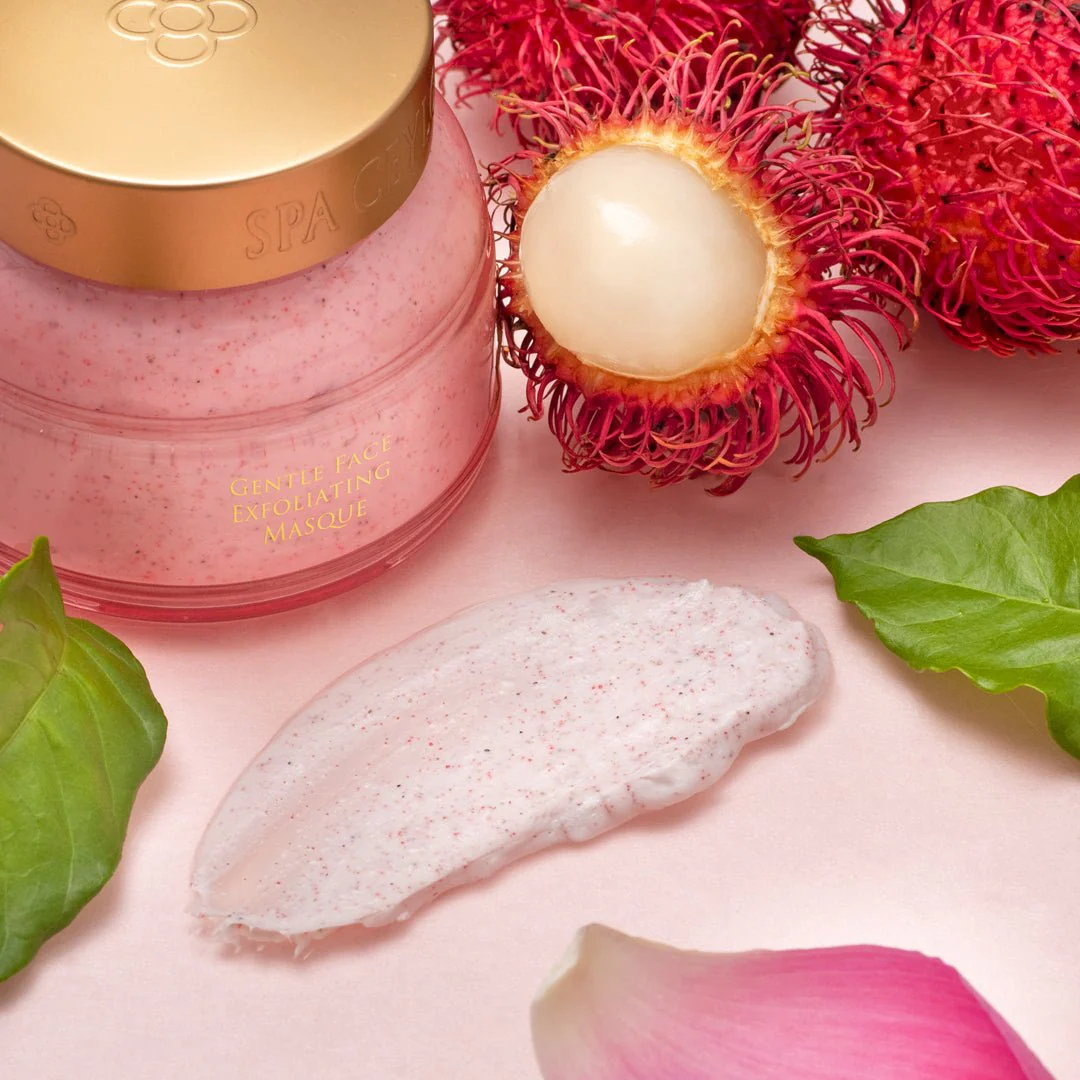 Lotus & Rambutan - Active Cell Extract + Vitamin B Plus Gentle Face Exfoliating Masque - 100g - Image 7